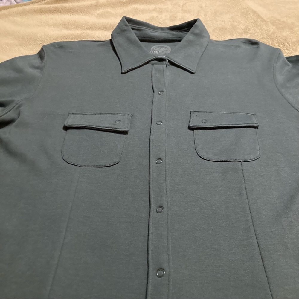 NWOT Cabela's for Women Vintage 90s Top Long Sleeve Blouse Green Size XL - Picture 7 of 12